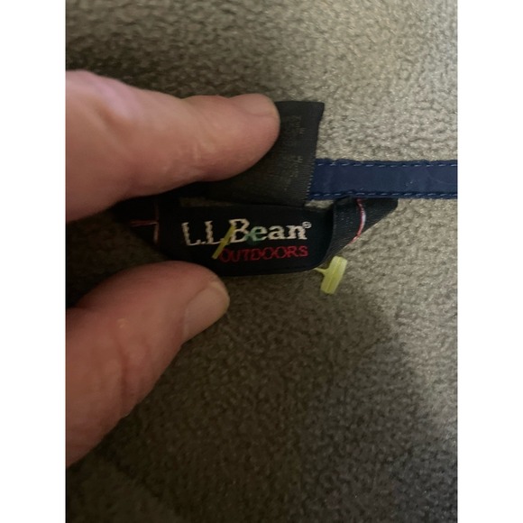 L.L. Bean Trail Fleece Men's Large Tall Tan Full Zip Jacket Outdoor - Picture 6 of 7